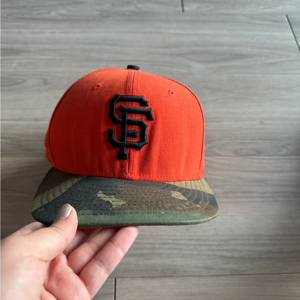 SF Orange and Camouflage Cap